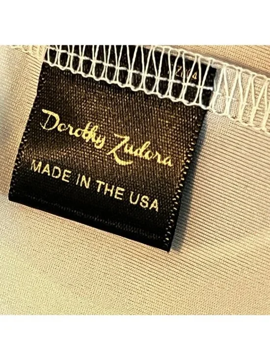 Dorothy Zudora Retro Polo Shirt Burning Sands Mens Large Mod Geo Print Disco - Picture 6 of 7